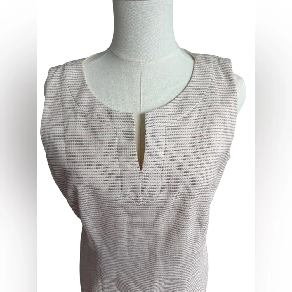 Talbots BISCAY FRESH STRIPE SHEATH DRESS SZ10P - Picture 4 of 7